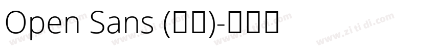 Open Sans (正文)字体转换